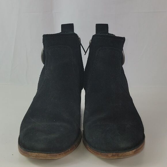UGG Leahy Black Suede Leather Ankle Boot - Picture 8 of 15